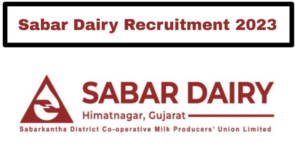 Sabar Dairy Recruitment 2023